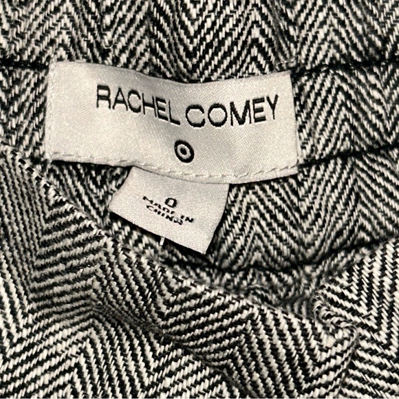 Rachel Comey linen blend Black and White Herringbone Fabric - Picture 3 of 5